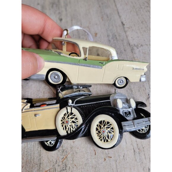 Kurt Adler Ford car vintage style ornament Xmas set - Picture 5 of 7